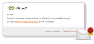 Reward Email